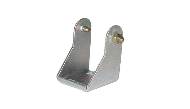 Konsole mit Gewindestift K31 aus verzinktem Stahl zur Montage von Motoröffnern M2, M3, SM-K und 970 an Kipp- und Klappfenstern, Dachklappen und Lichtkuppeln. Mit Bohrung und Gewindestift. Maximale Kraftaufnahme: 650 N.