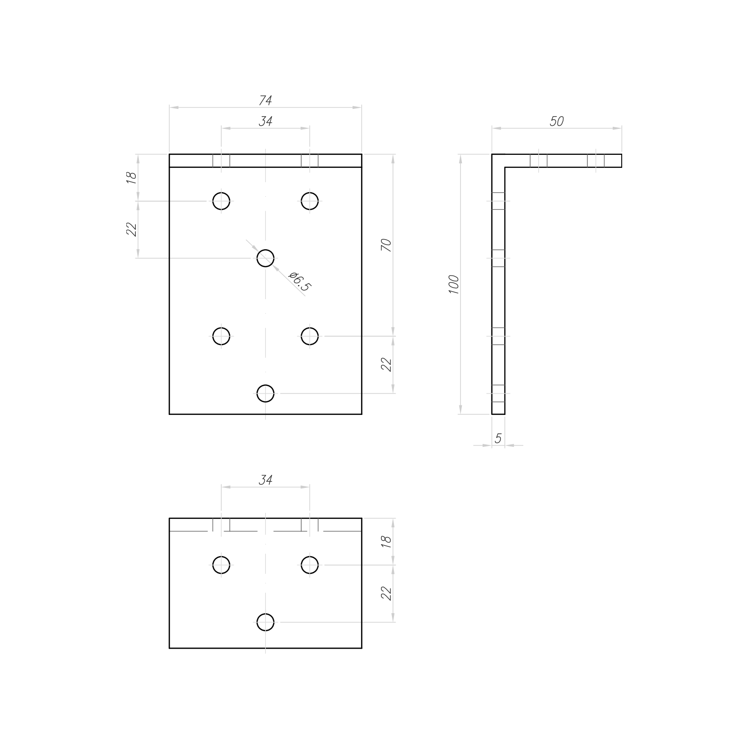 Montagewinkel K9 K für K9 O - 02 Montagewinkel K9/K aus verzinktem Stahl zur Verbindung mit Klemmringkonsole K9/O für die Montage von Spindelantrieben M8 und M9 an Kippfenstern. Maximale Kraftaufnahme: 650 N. Mindestabstand zwischen Motoraufhängung und Fensterflügel: 100 mm.