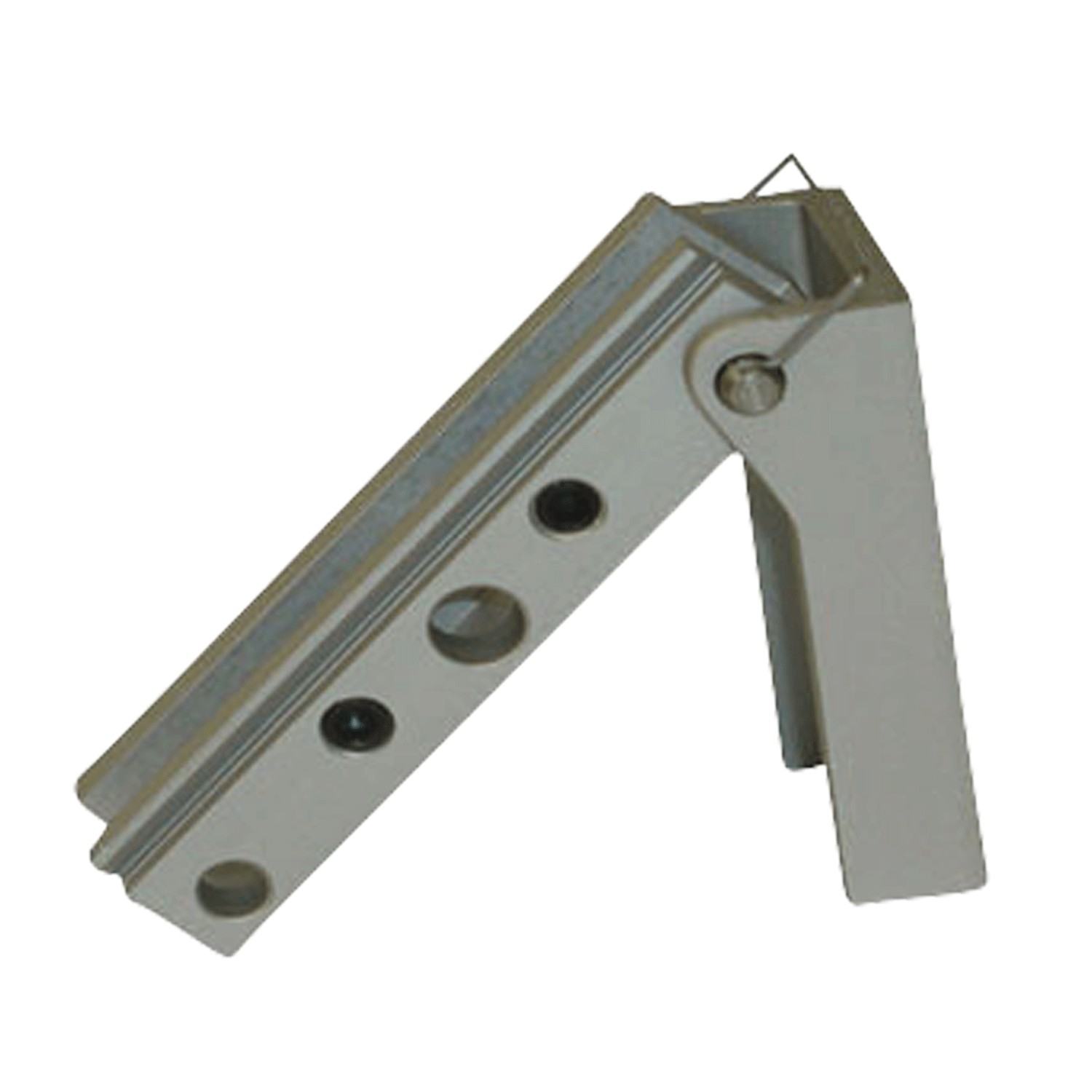 Zubehör Schiebeklappkonsole K26/B Schiebeklappkonsole K26/B aus Aluminium und Edelstahl zur Montage von Linearantrieben der Serien M2 und M3 mit ihrer Schmalseite an Fensterrahmen, Lichtkuppeln oder Dachklappen. Befestigung in der unteren Klemmführung. Maximale Kraftaufnahme: 650 N.