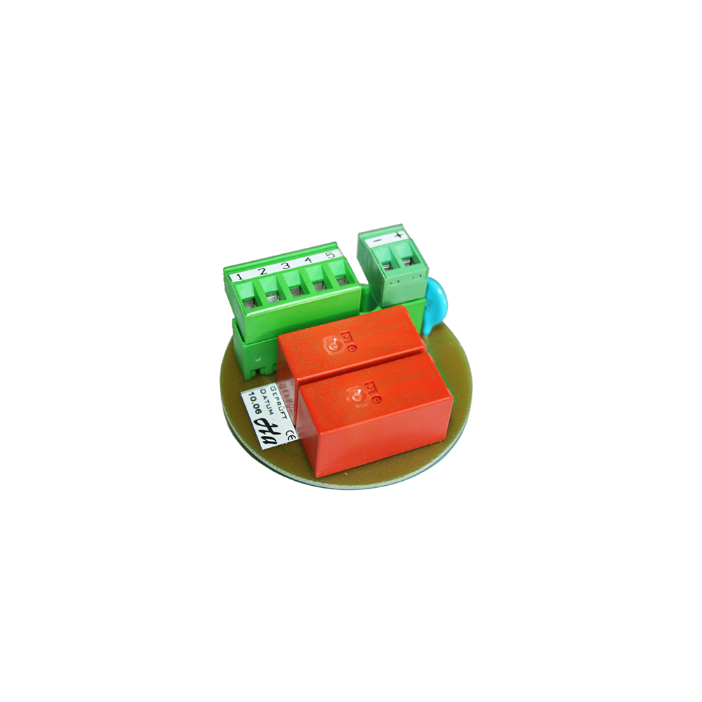 Relais Interface RI-05/DC2 von Kingspan STG zur sicheren Signalweiterleitung und Anbindung von Steuerungs- und Antriebssystemen.