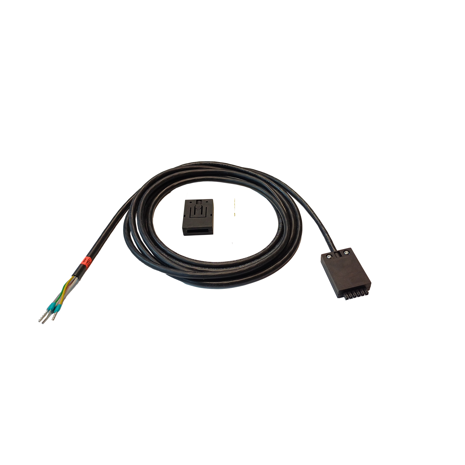 Zubehör CDS Kabelset – 6-adrige Silikonleitung zur Verbindung von Ketten- und Riegelantrieb Vorkonfektioniertes CDS Kabelset mit schwarzer, 6-adriger Silikonleitung – zur Verbindung zwischen CDS Kettenantrieb und Riegelmotor RM; geeignet für Einzel- oder Tandembetrieb.