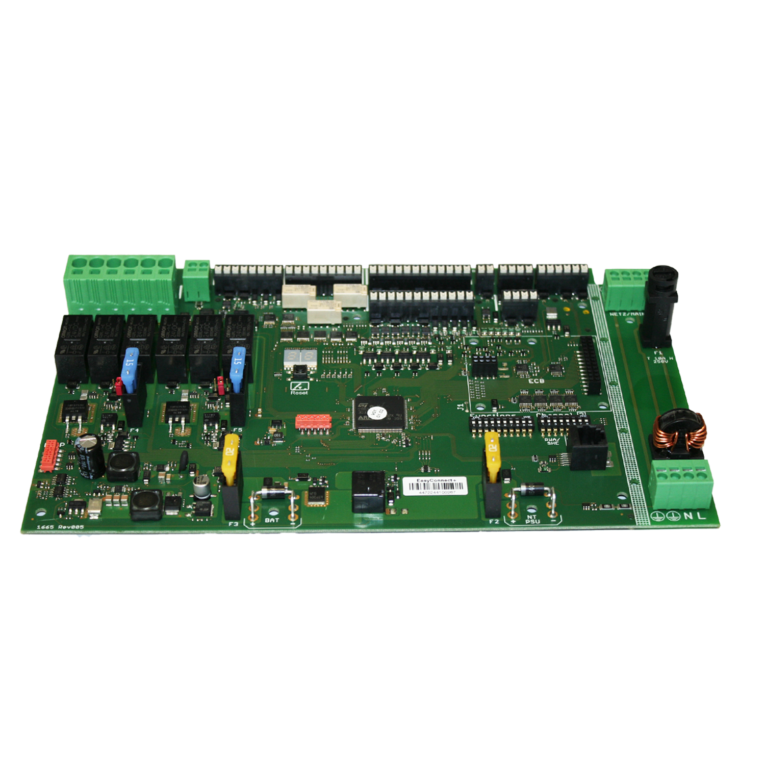 Ersatzplatine für die Kompaktzentrale EasyConnect+ von Kingspan STG zur Steuerung von Lüftungs- und RWA-Funktionen.