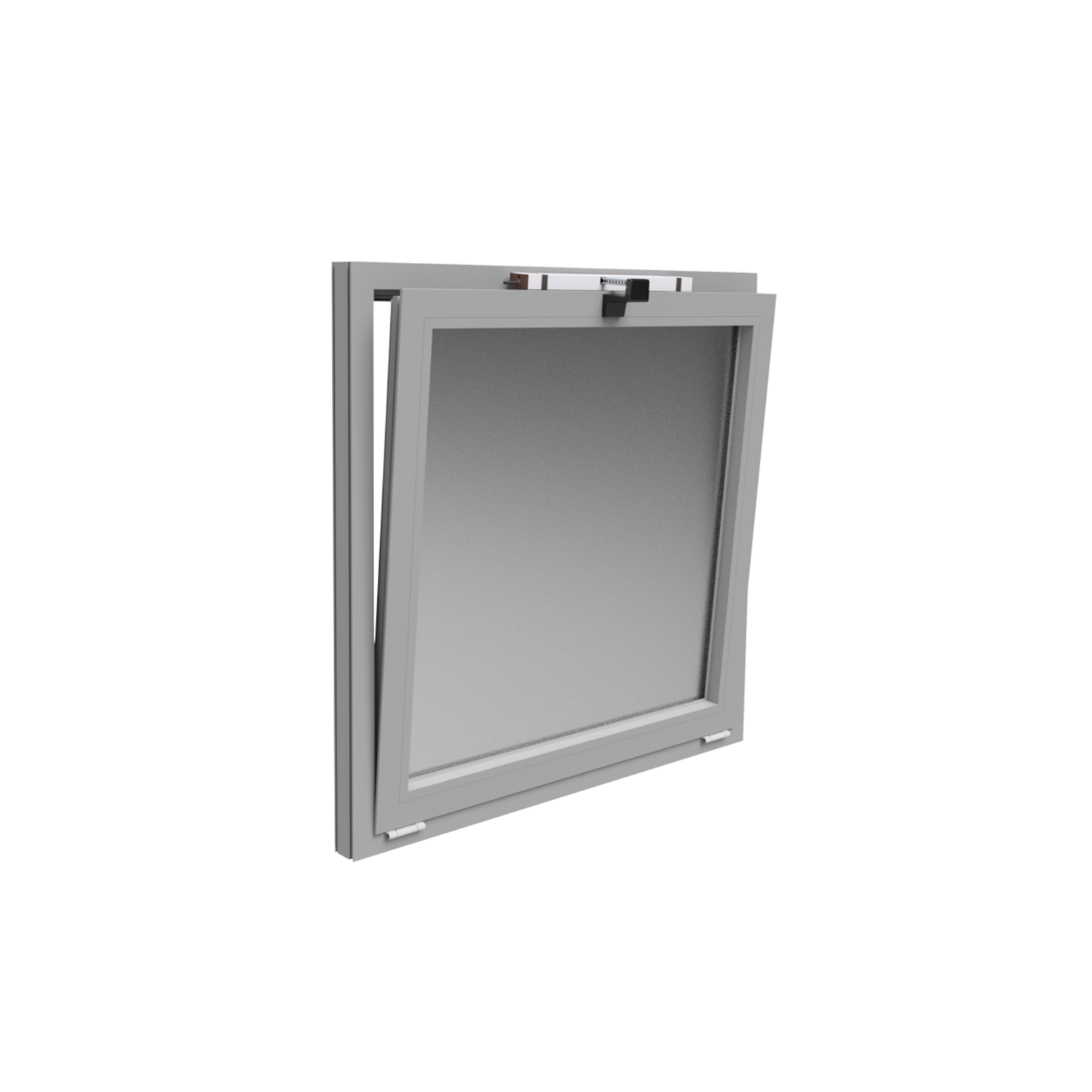 Modernes Konsolenset KCDM BF/IO/SW mit klaren Linien, bestehend aus einer schmalen Konsole mit schwarzer Oberfläche und integrierten Ein- und Ausgängen, ideal für industrielle Anwendungen oder technische Arbeitsplätze.