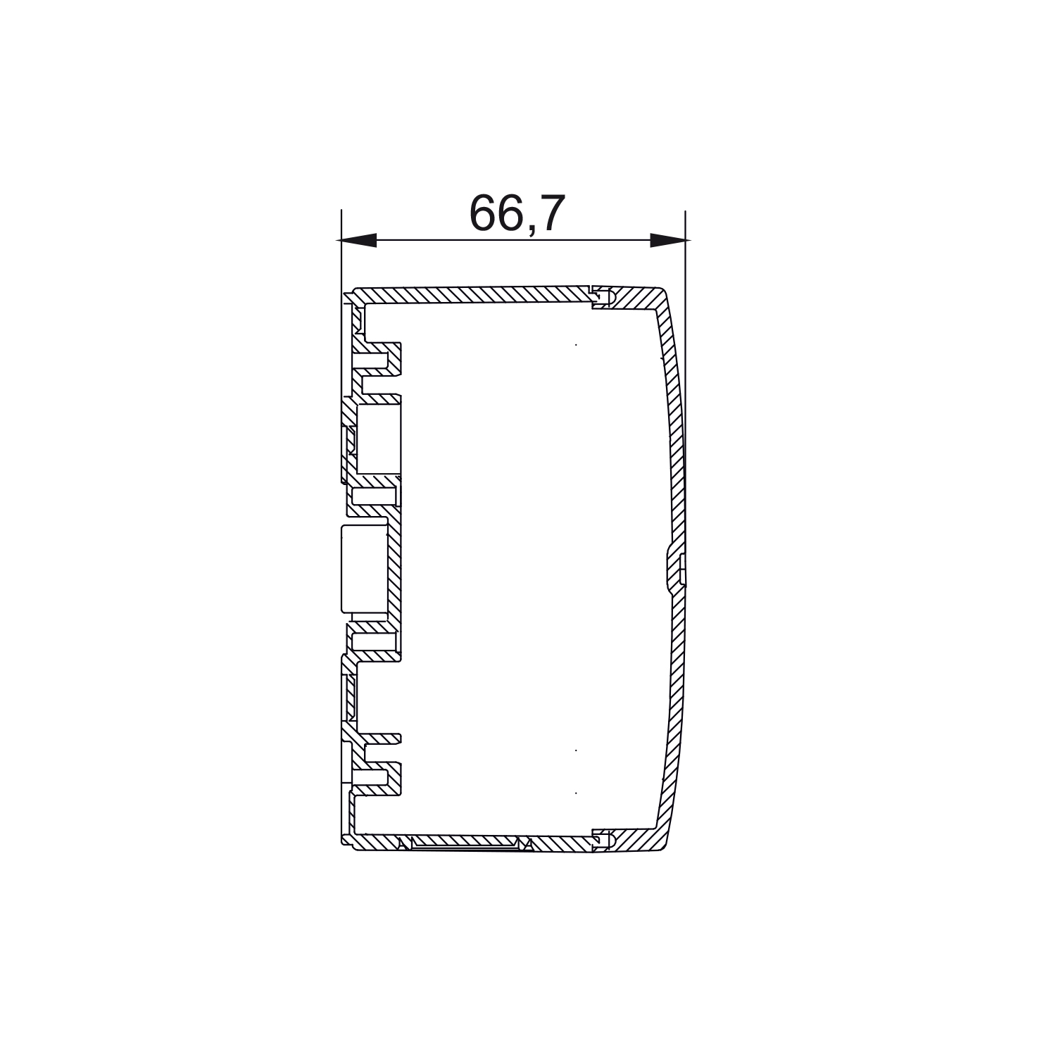 Synchronmodul SM3 zur gleichzeitigen Steuerung von zwei 24 V DC Linearantrieben. Kompakte Einheit mit integrierter elektronischer Lastabschaltung, geeignet für Fenster- und Lichtkuppelantriebe. 