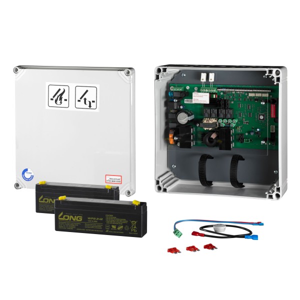 SHE compact control panel 4 A o.maintenance timer in plastic housing